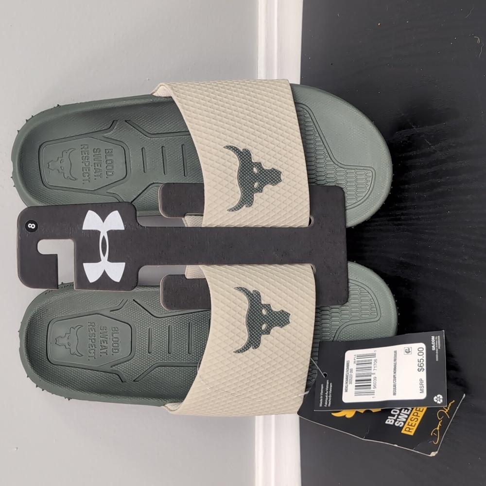 COPY - Under Armour Project Rock Slides 2.0 Size 8